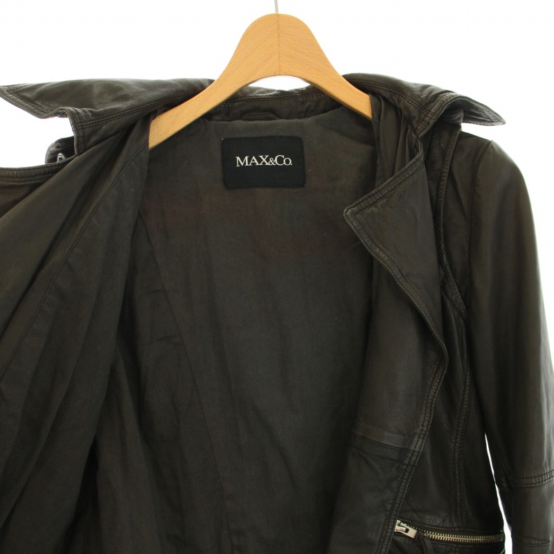 マックス&コー MAX&CO. レザージャケット LEATHER JACKET ライダース 