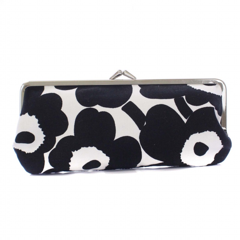 マリメッコ marimekko Mini Unikko Silmalasikukkaro がま口ポーチ 花 