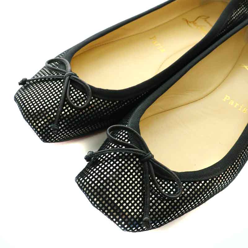 ルブタン　フラットシューズ　バレリーナ　パンプス　ミュール　正規品　美品　靴 Christian Louboutin - ルブタン フラットシューズ バレリーナ