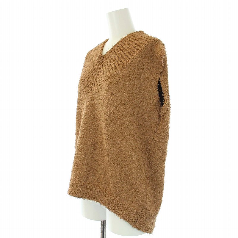マチャット MACHATT ベスト ニット コットン混 ベージュ /TK