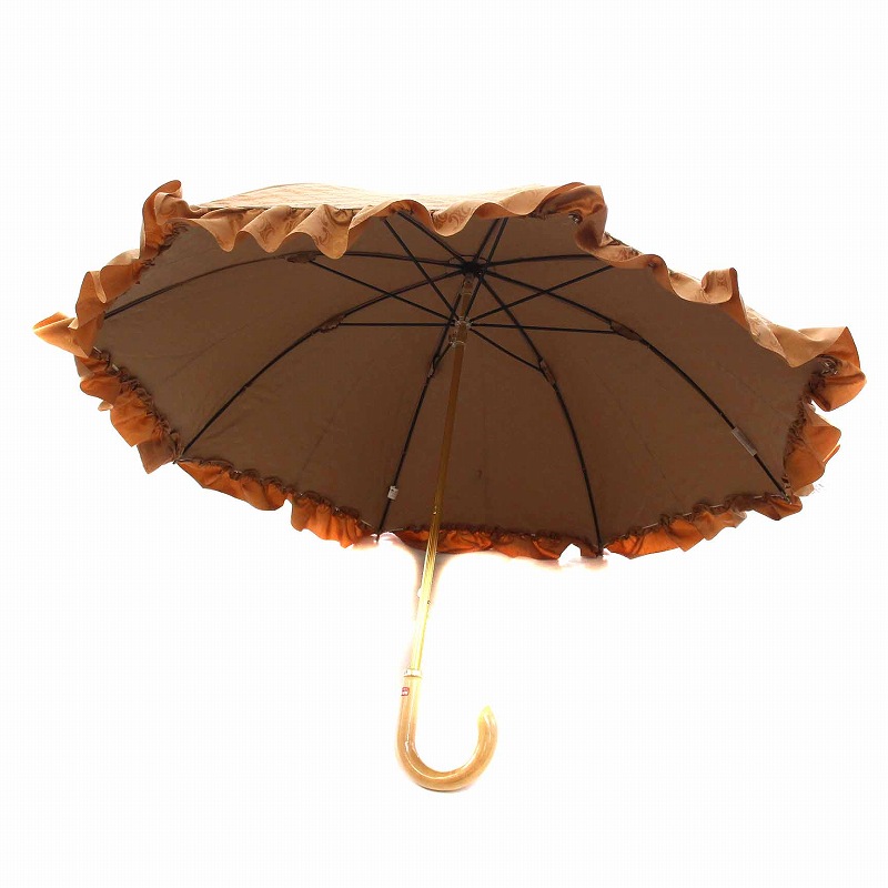 セリーヌ 日傘 マカダム柄 フリル ブラック セリーヌ マカダム柄