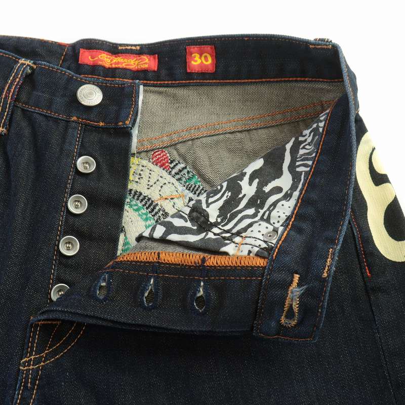 エドハーディー Ed Hardy 2009 デニムパンツ ジーンズ ストレート