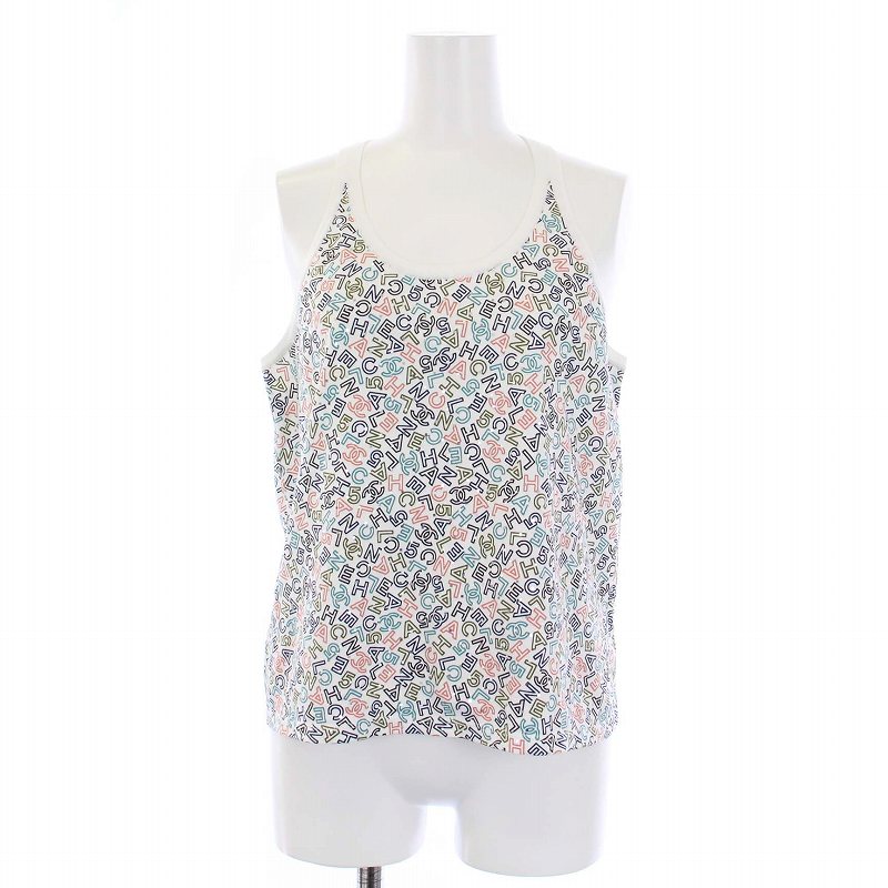 シャネル CHANEL 21年製 ココマーク ノースリーブカットソー タンク