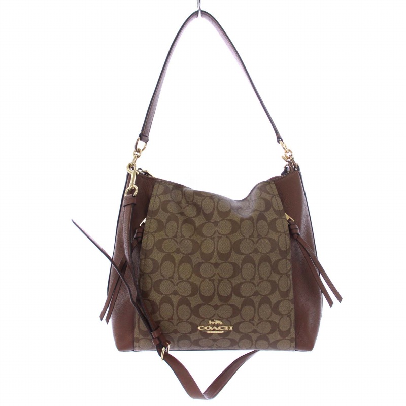 コーチ COACH シグネチャー マーロン ホーボー トートバッグ 