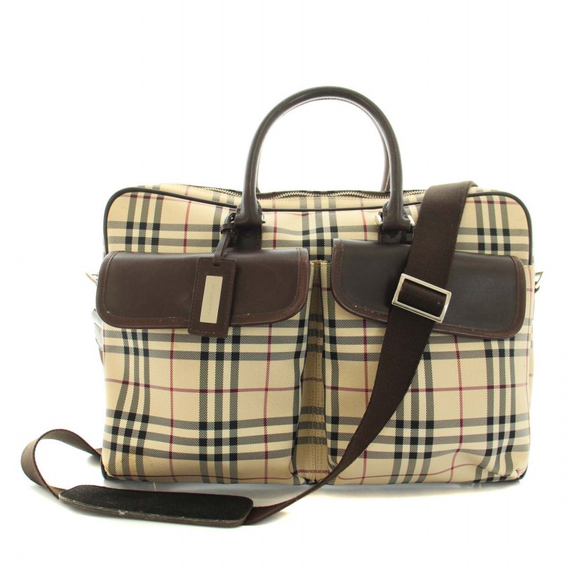 BURBERRY バーバリー ノバチェック ハンドバッグ ビジネスバッグ  