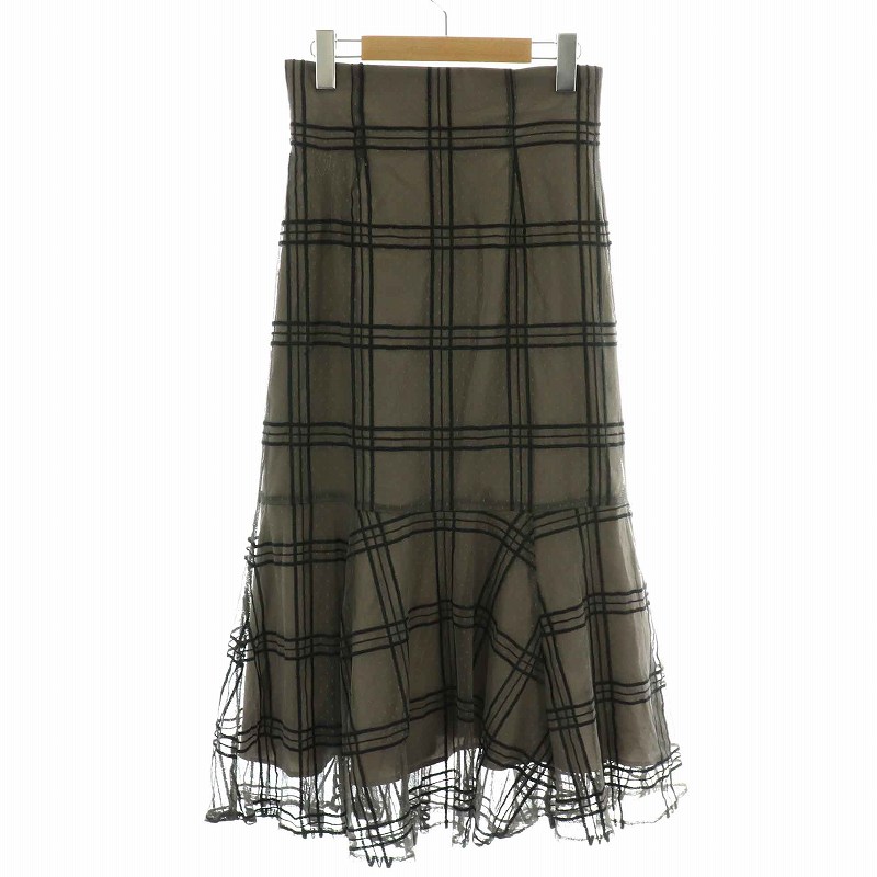 リランドチュール Rirandture 21AW ドットチェックチュールスカート  
