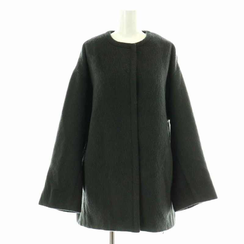 未使用品 イエナ IENA 23AW モヘアシャギーハーフコート ノーカラー