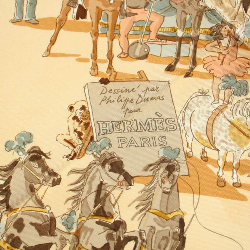 エルメス HERMES カレ90 CIRQUE MOLIER モーリエサーカス スカーフ 絹 