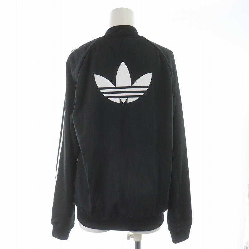 adidas 3ライン トラックジャケット 黒×白 希少】アディダス トラック