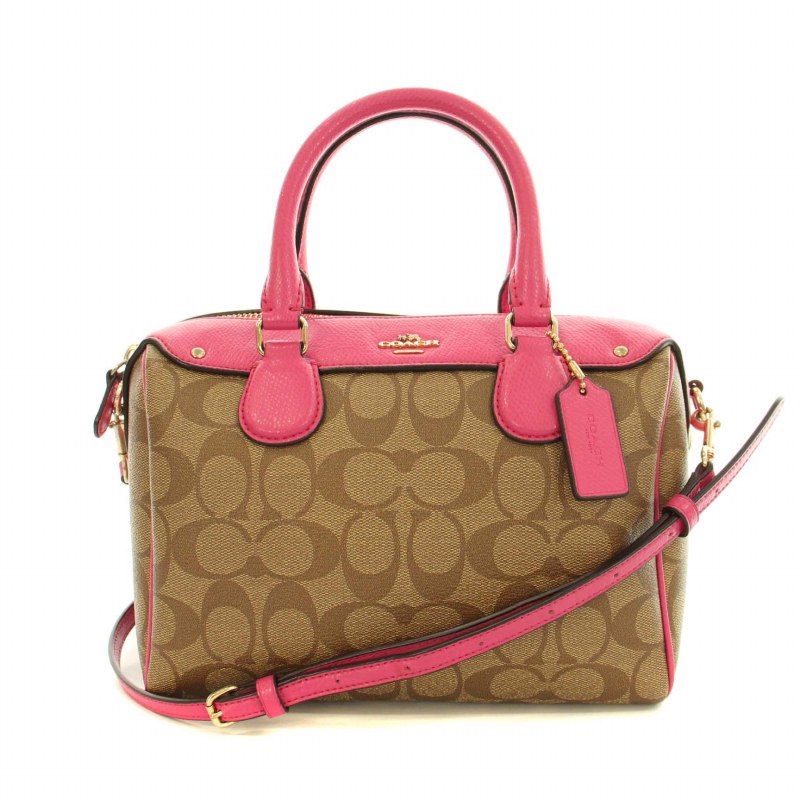 コーチ COACH シグネチャーベネットミニサッチェル ハンドバッグ 