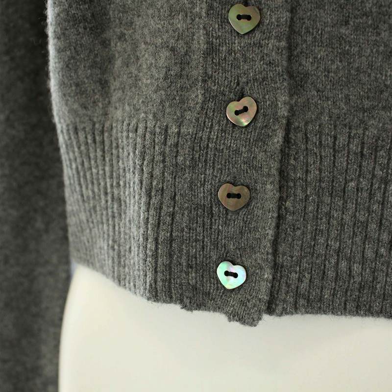 シーニュ cygne 22AW Laure ポワン ハート カーディガン ニット  