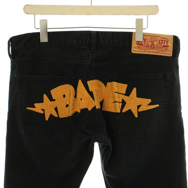 アベイシングエイプ A BATHING APE 近年モデル ストレートデニムパンツ 