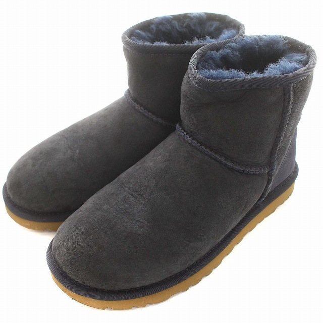 UGG アグ ムートンブーツ クラシックミニ ネイビー 22cm US5