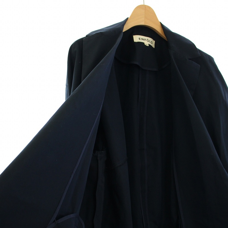 エンフォルド ENFOLD スプリングコクーンコート 春アウター ミドル丈  