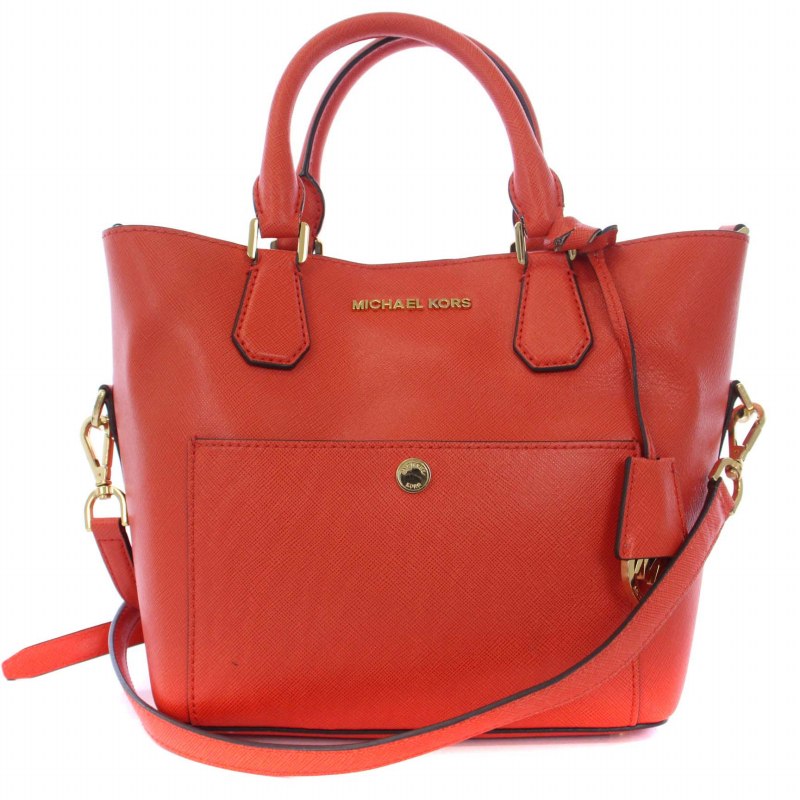 Michael Kors ハンドバッグ オレンジ/ブラウン マイケルコース MICHAEL