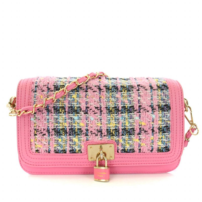 ピンク ローズ クラッチバッグ ショルダーバッグ 封筒クラッチバッグ(チョコ/ピンク) | Albinoah