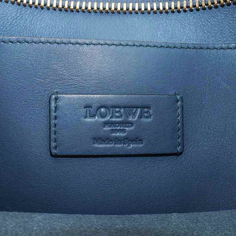 ロエベ LOEWE ソフィア アナグラム ショルダーバッグ レザー 紺