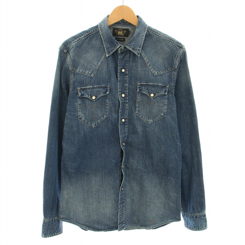 ダブルアールエル RRL ラルフローレン 90s ウエスタンシャツ デニム 