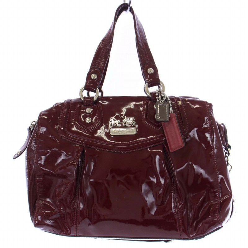 極美品】COACH ハンドバッグ 近しい ショルダーバッグ 2way レッド A4可