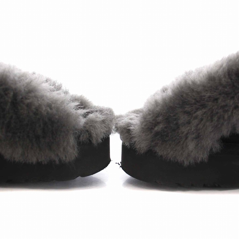 新品 UGG CLUGGETTE ムートン 25 US8 ブラック 黒 新品 UGG CLUGGETTE ムートン 25 US8 ブラック 黒 - メルカリ