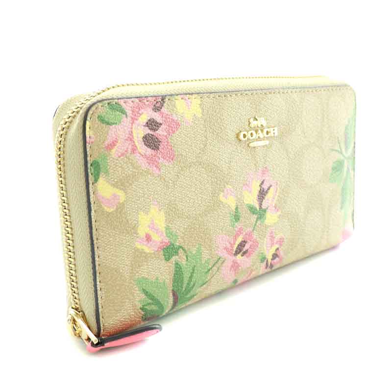 新品未使用 COACH 長財布 シグネチャー フローラル リリィ Amazon | [コーチ] COACH 財布(長財布) F73345 [専用BOX・紙袋