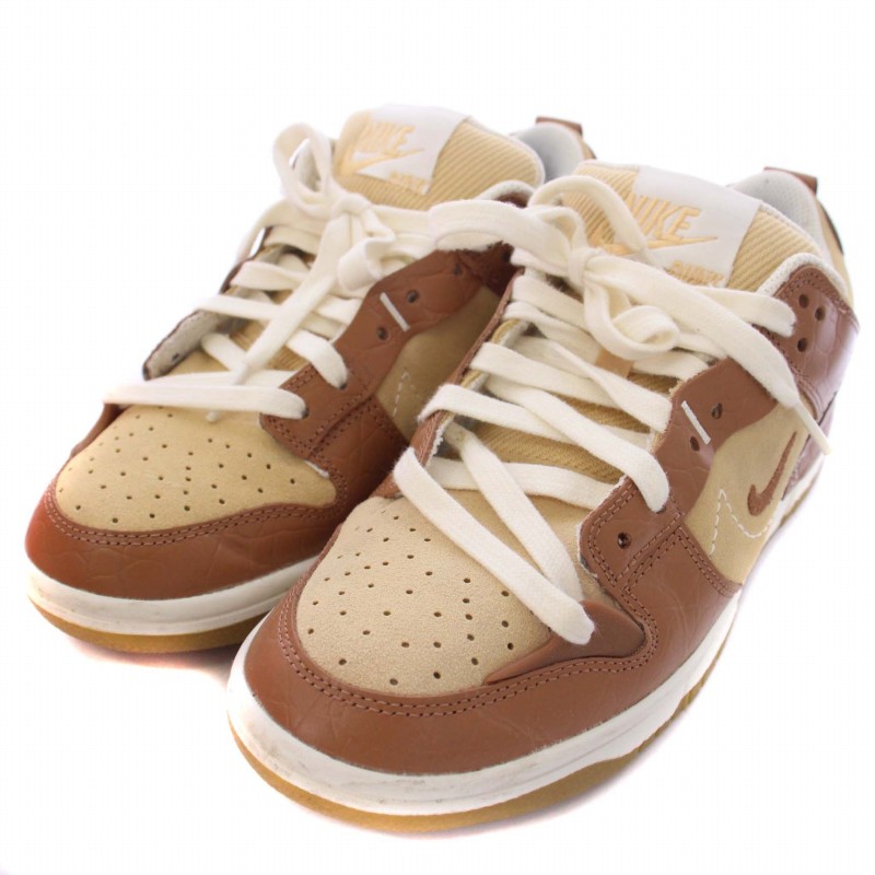 ナイキ NIKE WMNS Dunk Low Disrupt 2 Brown Croc Mineral Clay 