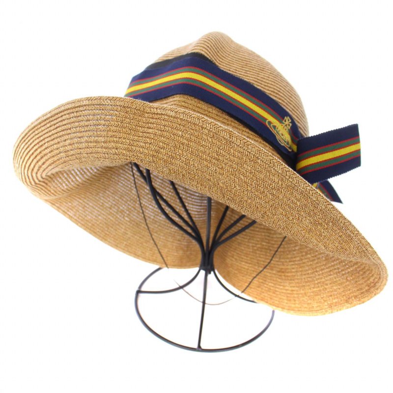 ヴィヴィアンウエストウッド Vivienne Westwood ストローハット 麦わら 