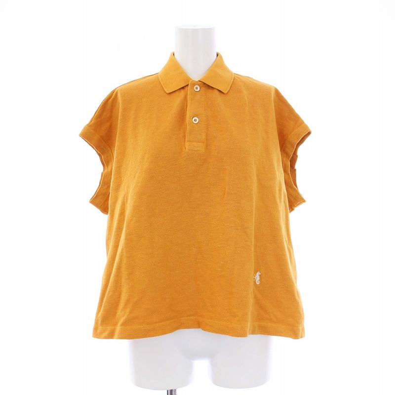 45R ノースリーブポロシャツ CECIL McBEE（セシルマクビー） ポロシャツ ポロ サイドプリーツ