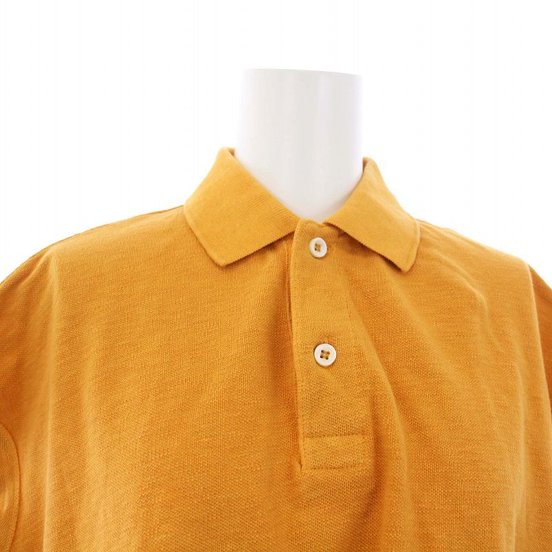 45rpm 45rオレンジ ノースリーブ ポロシャツ ワンピース