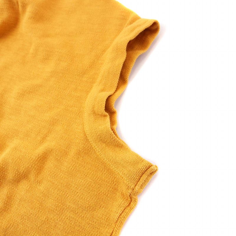 45rpm 45rオレンジ ノースリーブ ポロシャツ ワンピース