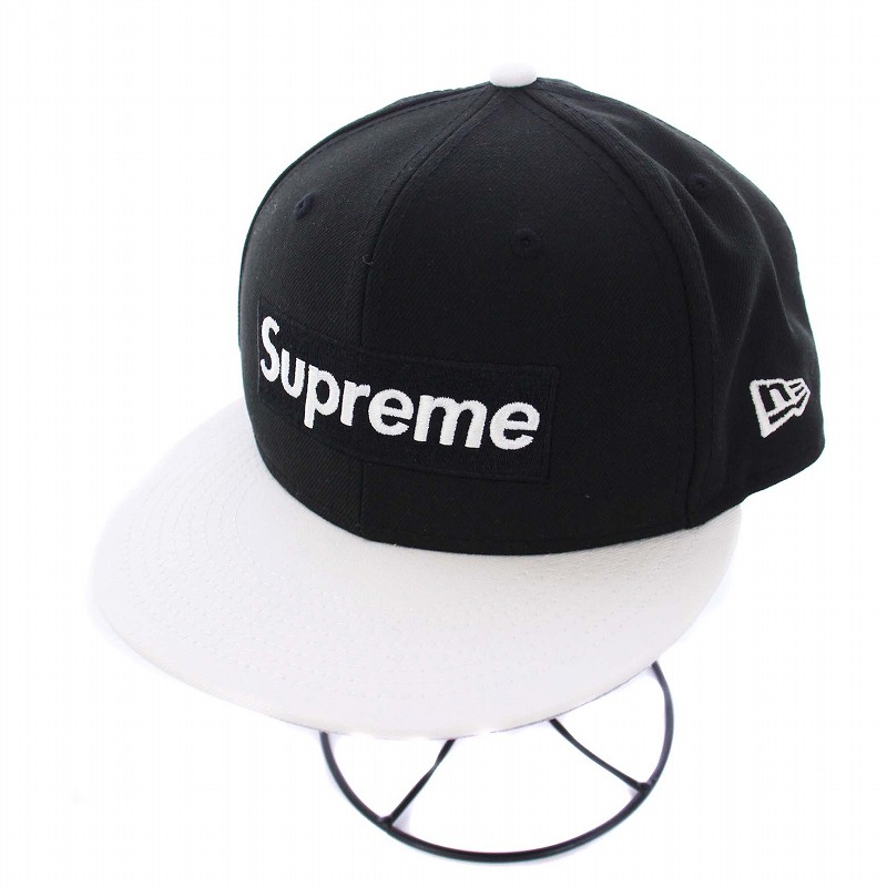22SS/2-tone Box Logo New/キャップ/ブラック
