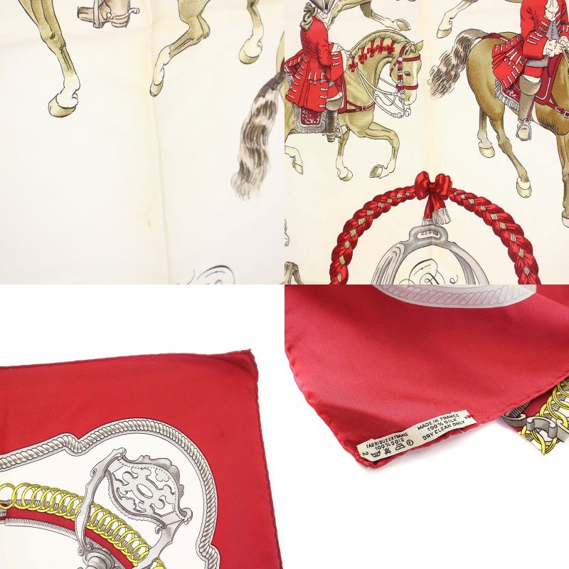 エルメス HERMES カレ90 乗馬風景 REPRISE スカーフ シルク 絹