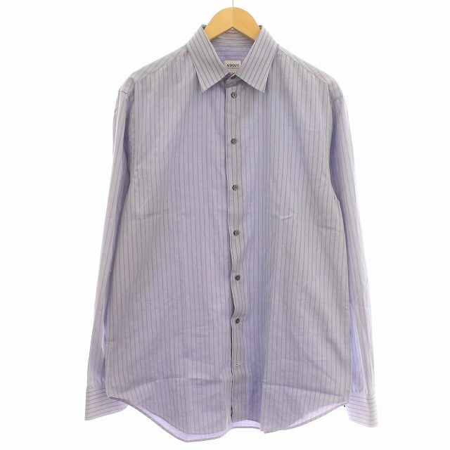 ARMANI COLLEZIONI ストライプシャツ Lサイズ アルマーニ コレツィオーニ ARMANI COLLEZIONI シャツ