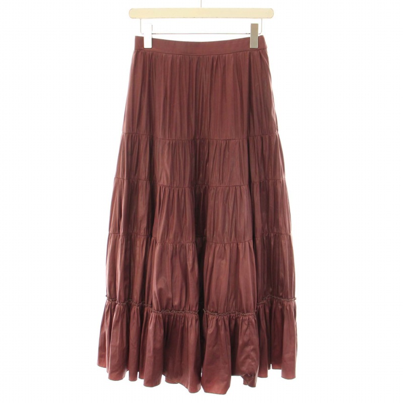 フレイアイディー FRAY I.D 23AW 割線ギャザーティアードスカート  