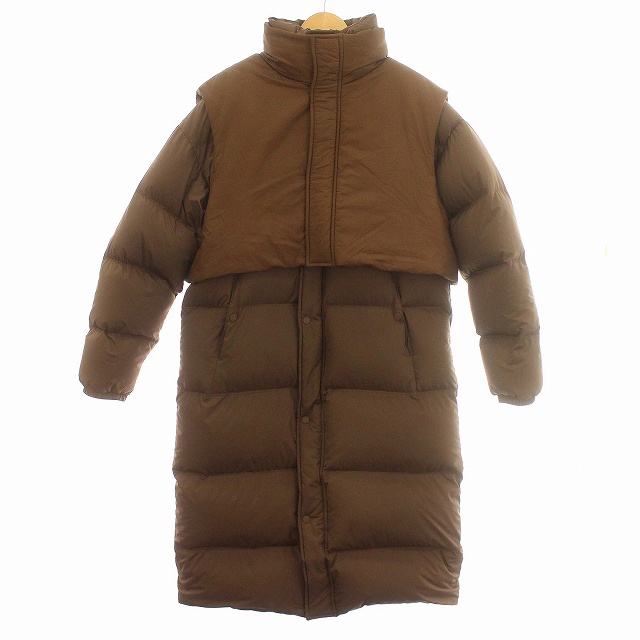 ザラ ZARA Ader error レイヤード ダウンコート ロング コート ベスト 
