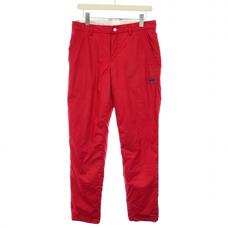 新品 ニューバランス ゴルフ バッファロー チェック プリント フリース ロングパンツ 7 (ウエスト88-92cm) ◆ 防風性 ストレッチ 保温性