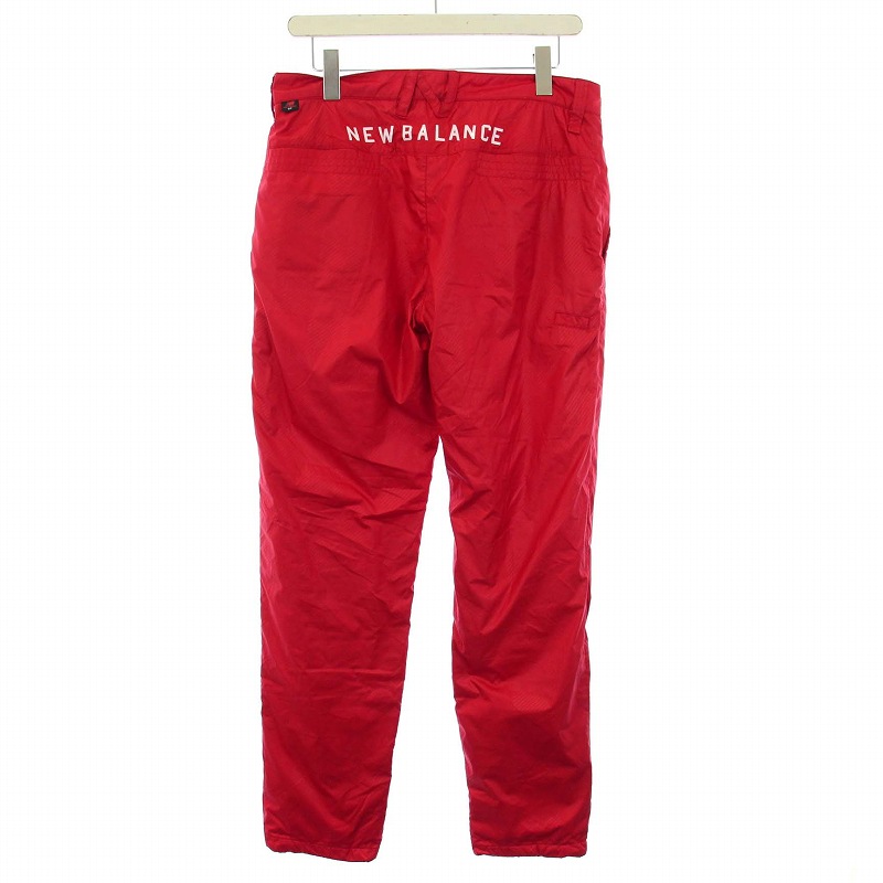 新品 ニューバランス ゴルフ バッファロー チェック プリント フリース ロングパンツ 7 (ウエスト88-92cm) ◆ 防風性 ストレッチ 保温性