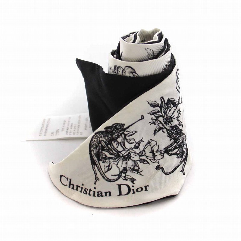 クリスチャンディオール Christian Dior ミッツァ 星座 動物 スカーフ  