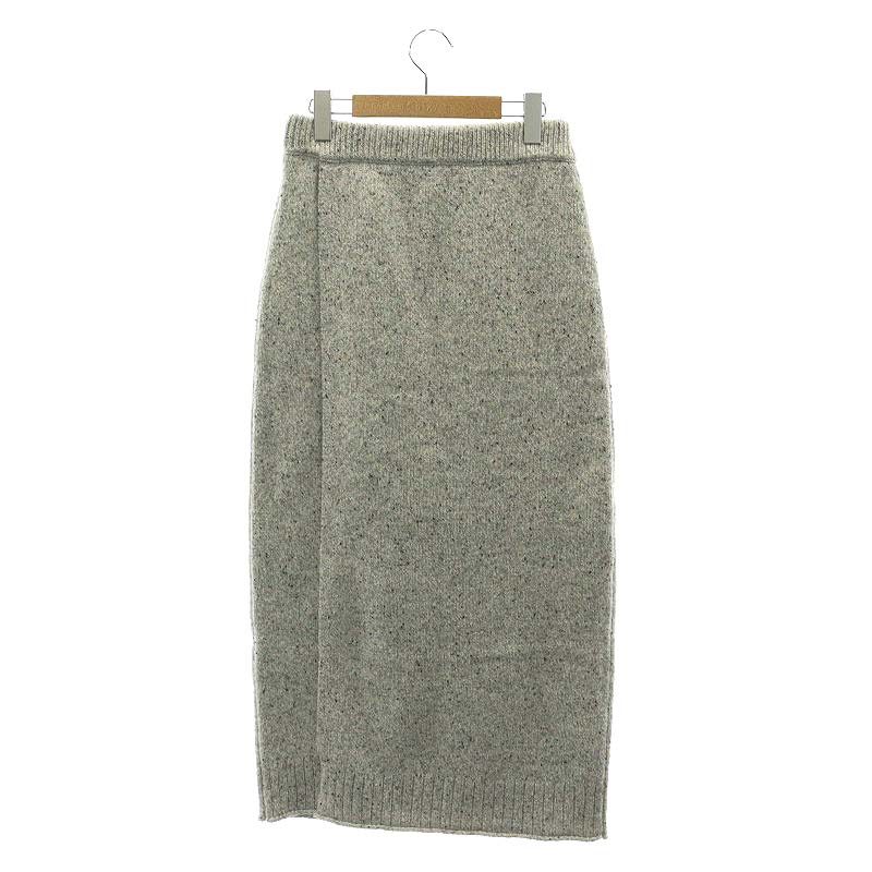 未使用品 ルシェルブルー LE CIEL BLEU 21AW Nep Yarn Knit Skirt 