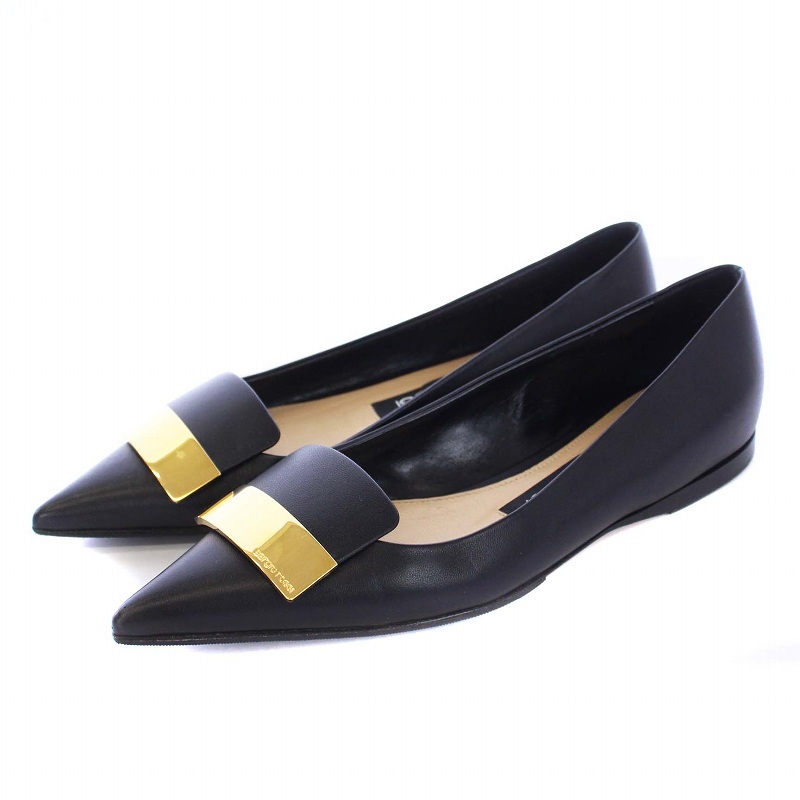 セルジオロッシ Sergio rossi パンプス ポインテッドトゥ ローヒール