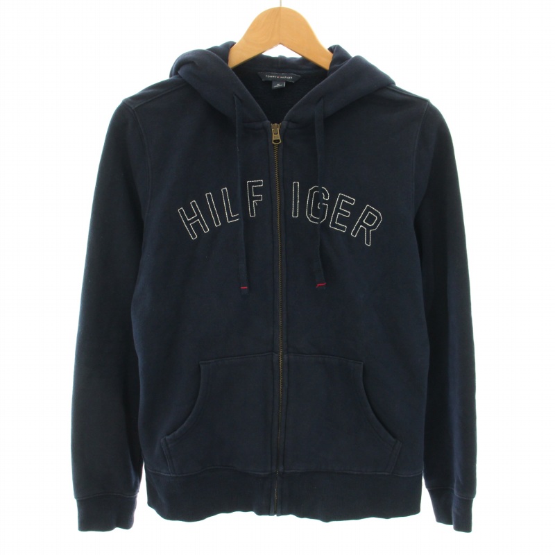 *SL*□新品正規品□Tommy Hilfigerスタイリッシュな濃紺にシングルライン柄シルクネクタイ TOMMY HILFIGER (トミーヒルフィガー) 裏ボア フルジップ ジャケット