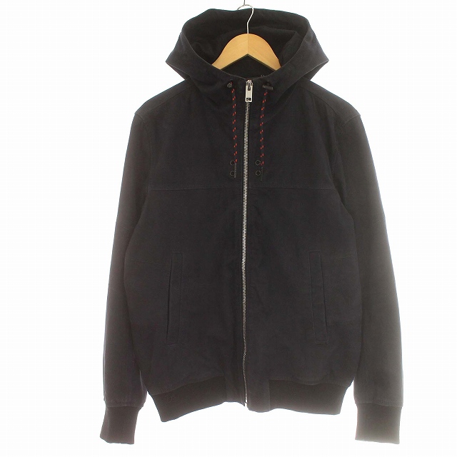 ディーゼル DIESEL 山羊革 レザー スエード フード ジャケット 