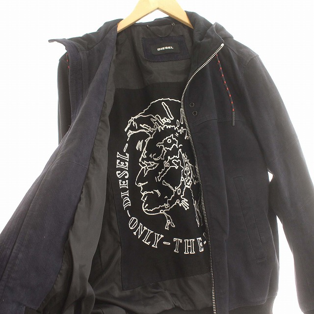ディーゼル DIESEL 山羊革 レザー スエード フード ジャケット 