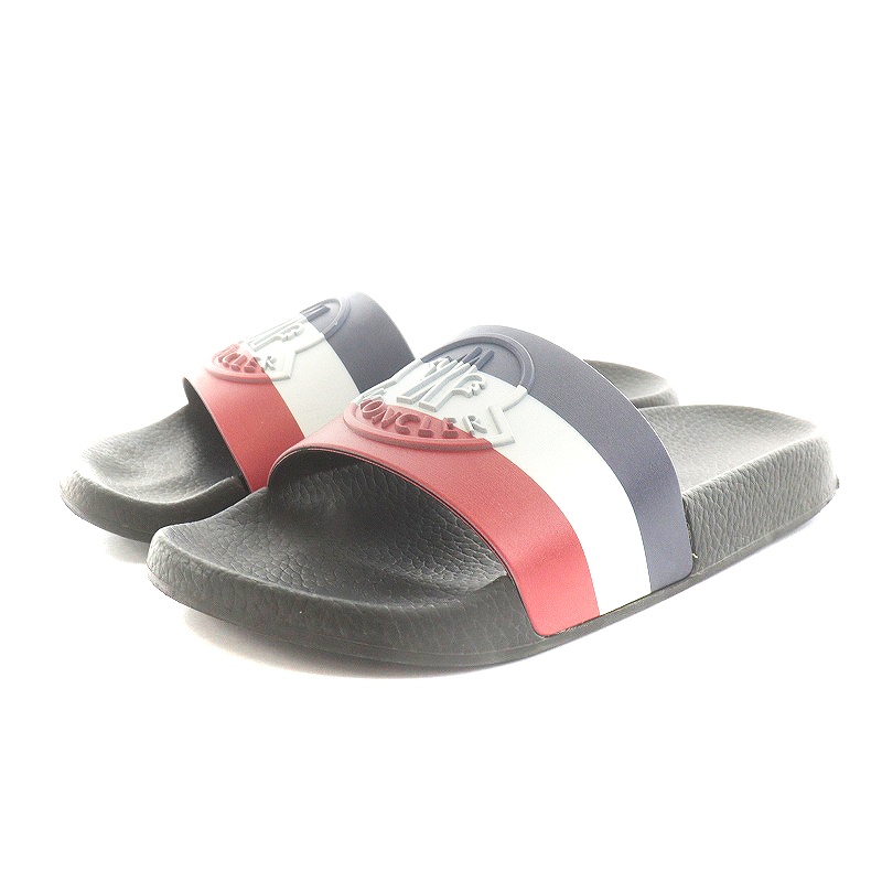 新品未使用MONCLER トリコロール ビーチサンダル MONCLER(モンクレール) サンダル トリコロールカラー サイズ 42