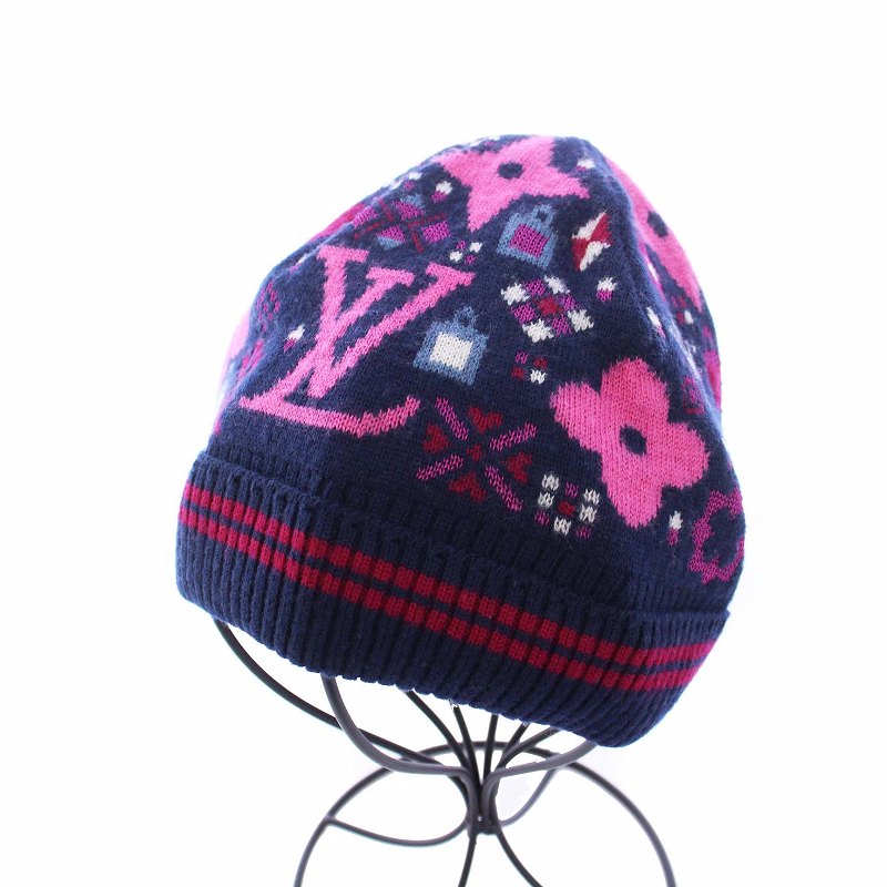 ルイヴィトン ビーニー・LV スパーク ニット帽 ピンク ルイヴィトン