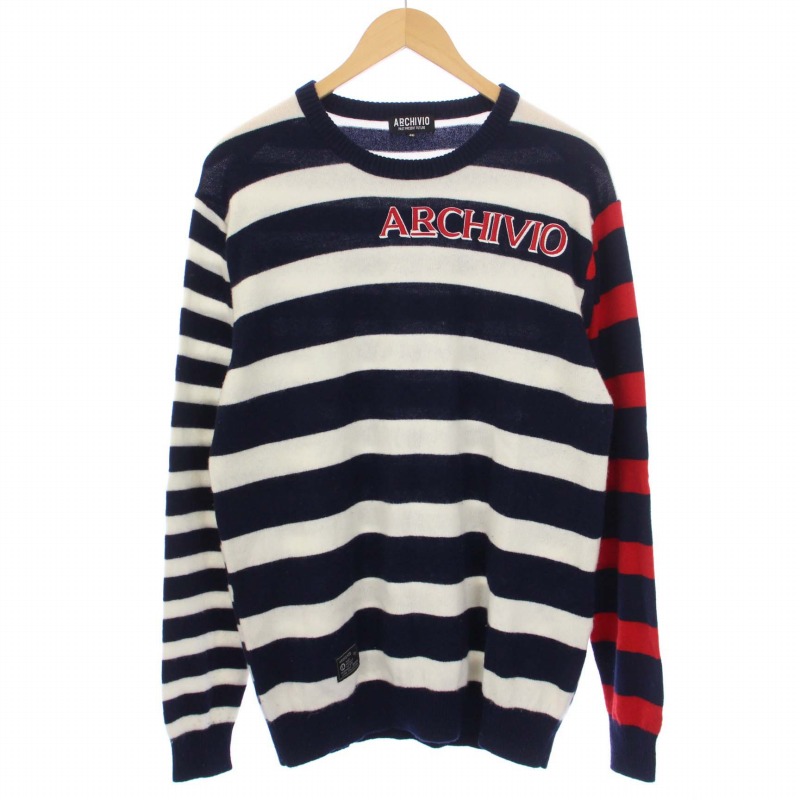 アルチビオ archivio カシミヤ100%ニットプルオーバー セーター  