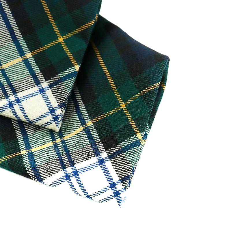 希少:マディソンブルーDRAPED BOAT NECK PO TARTAN