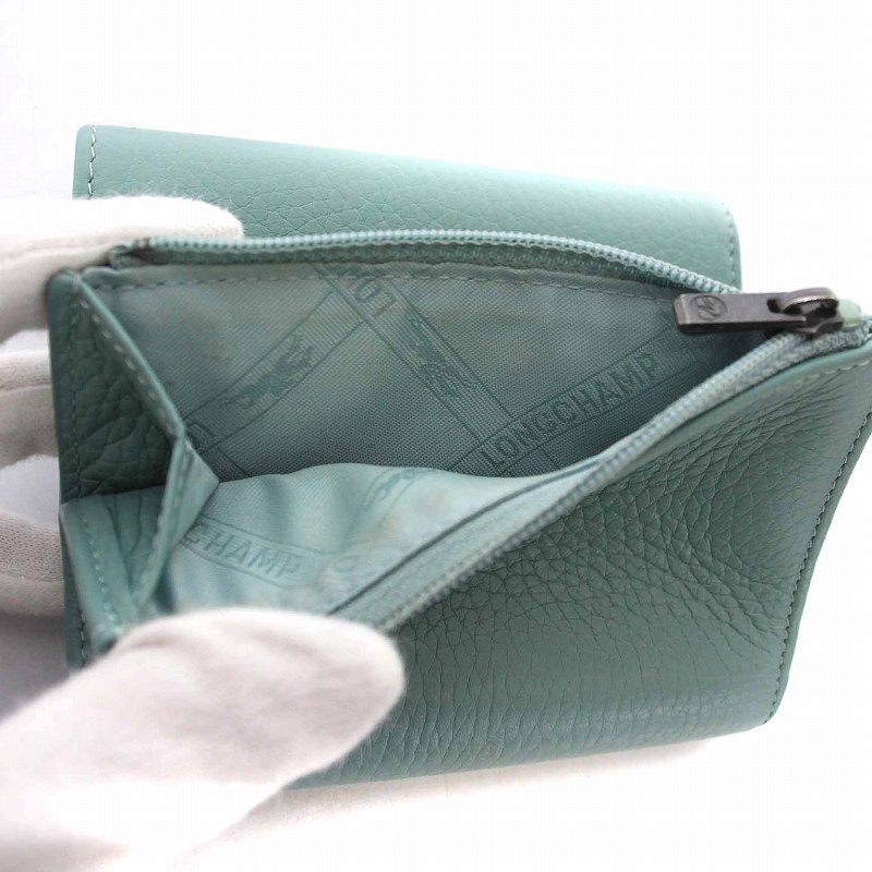 ロンシャン LONGCHAMP ロゾ 三つ折り財布 コンパクトウォレット レザー 