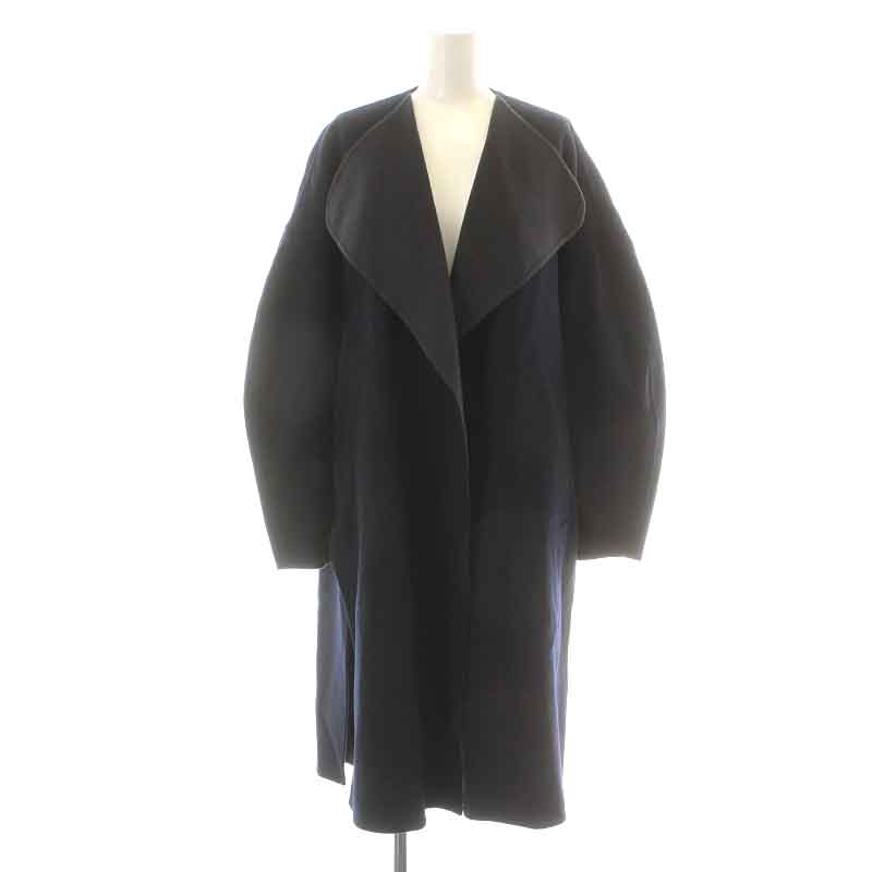 未使用品 エンフォルド ENFOLD 22AW ノーカラーコート NO-COLLAR COAT 