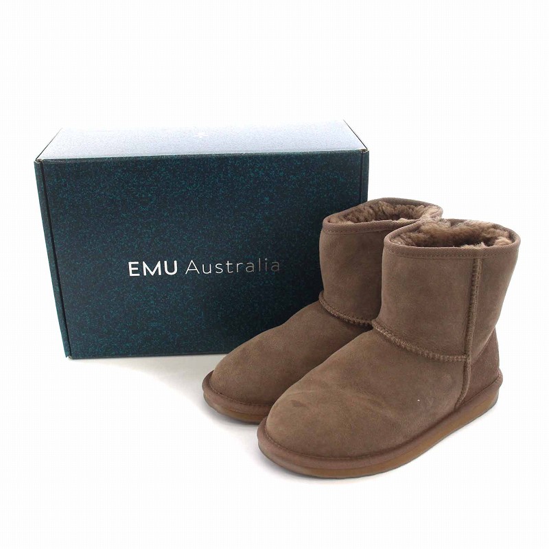 emu エミュー ムートンブーツ スティンガー 7(24cm) マッシュルーム